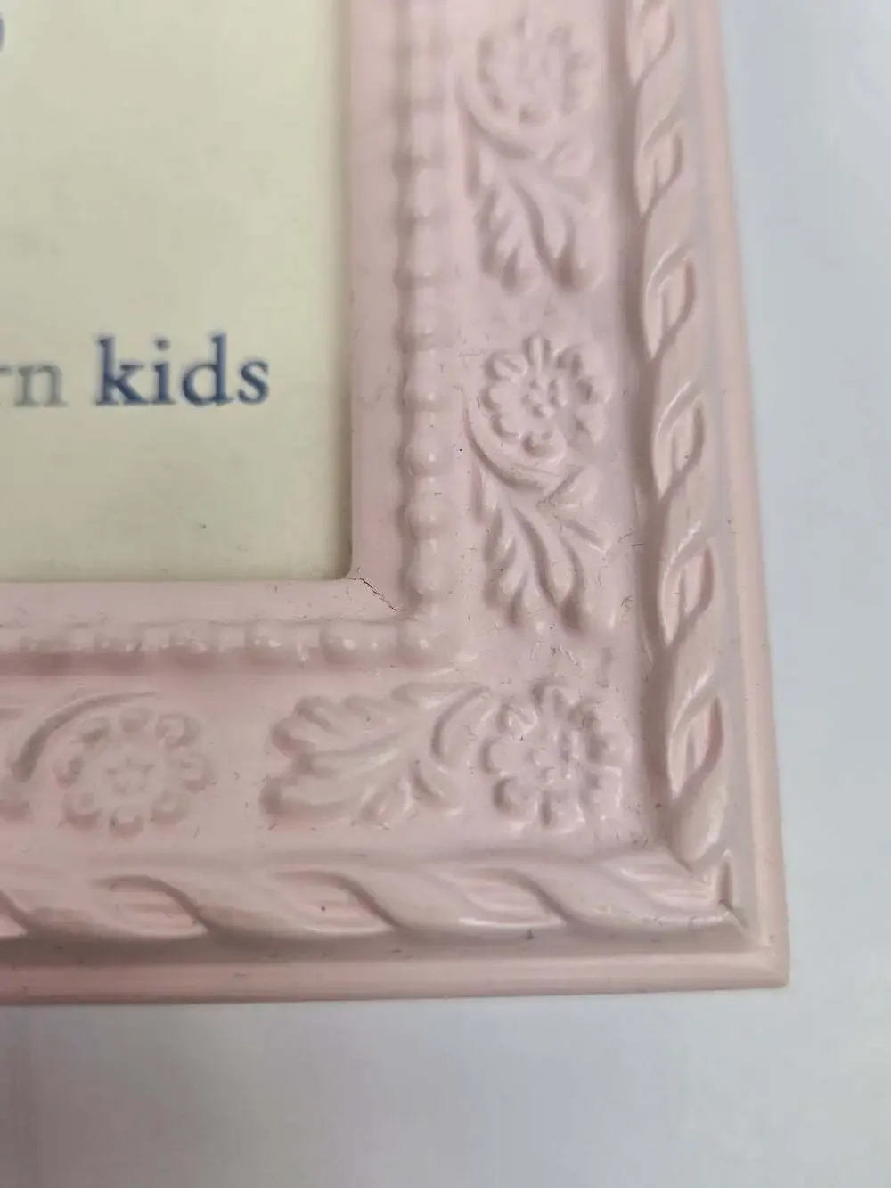 Pottery Barn Kids Pink Magnetic Picture Frames Set of 3 Shabby Chic Floral